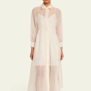 Zimmerman illuminate Draped shirtdress